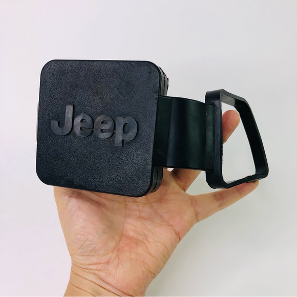 Trailer Hitch Cover Receiver Plug Jeep Logo For 2" Hitch Receiver Car Accessory - Picture 1 of 6